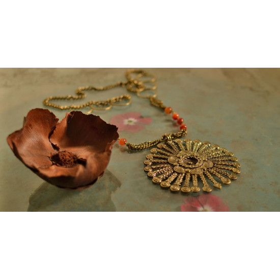 प्रभा ✺ Brass Necklace { 15 }